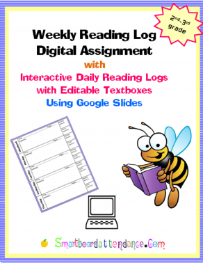Digital Reading Log Using Google Slides